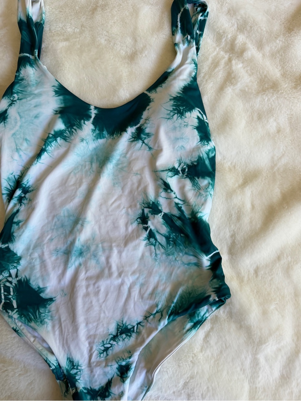 Dippin Daisy’s Swimwear One Piece Teal Tie Dye Size Small - Picture 2 of 9